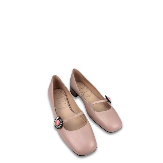 Valentino Pink Mary Janes-Size 39.5
