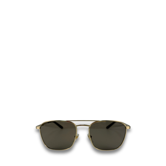 Gucci Gold Metal Aviator Sunglasses