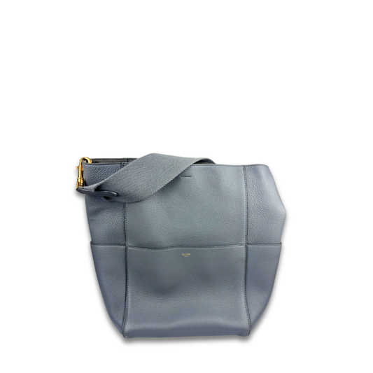 Celine Grey Sangle Large Bucket Bag