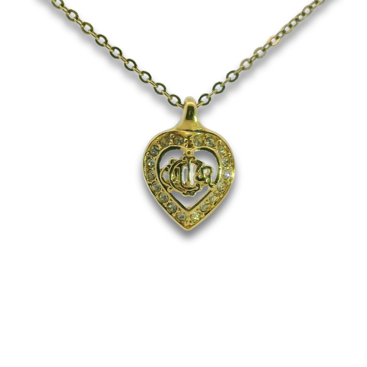 Dior Crystal Heart Necklace