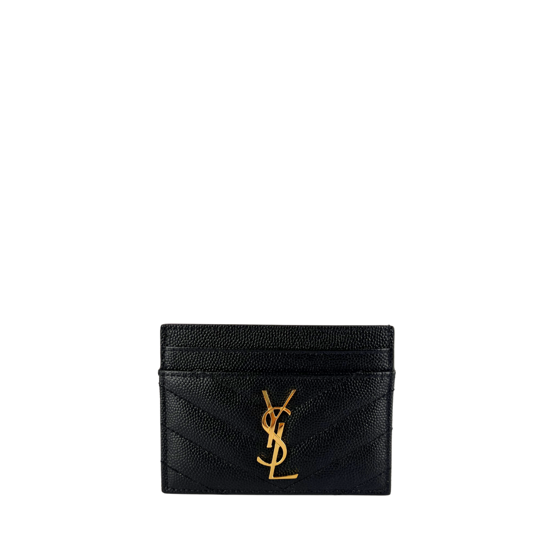 Ysl card holder black hot