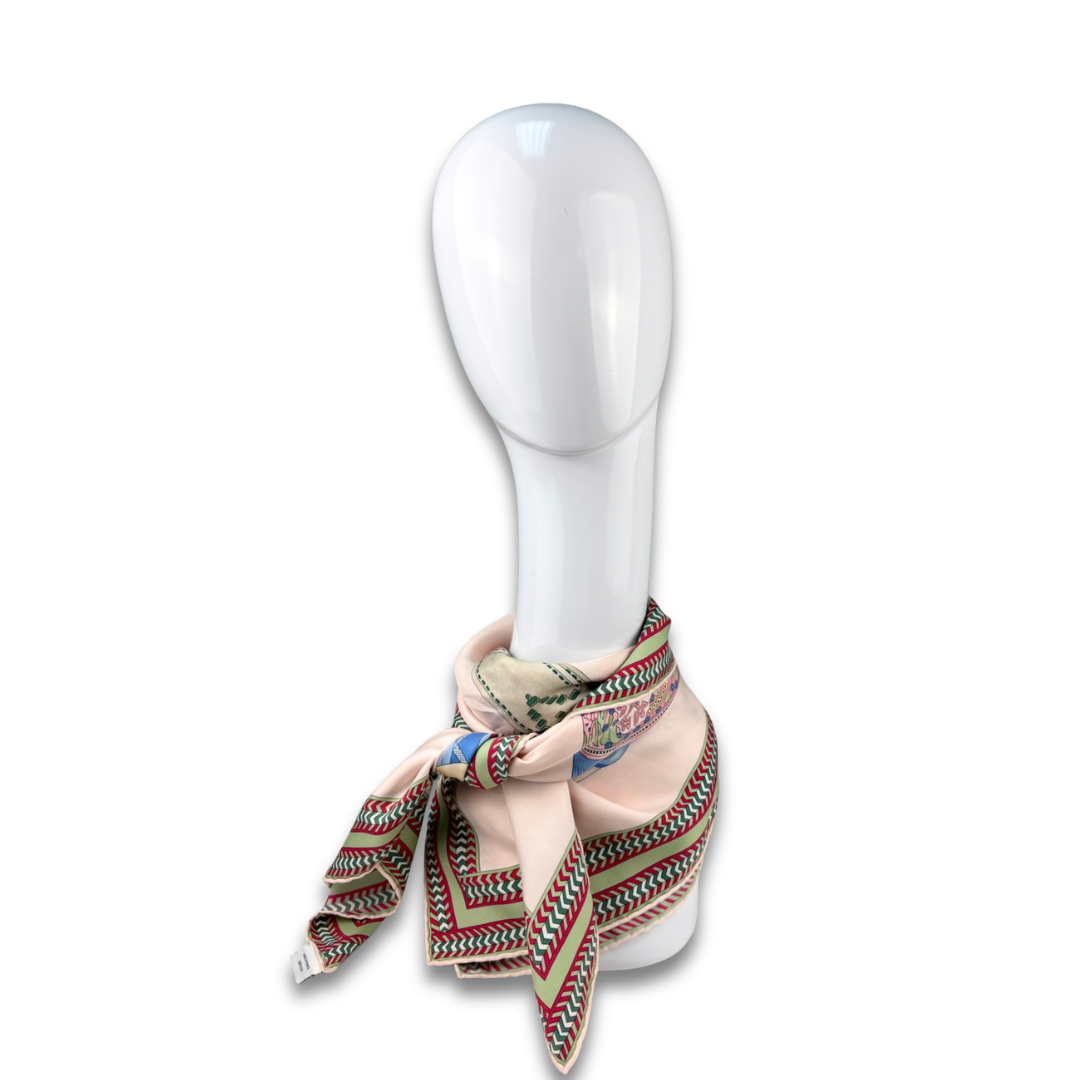 Hermès 'Selle Des Steppes' Silk Scarf 90