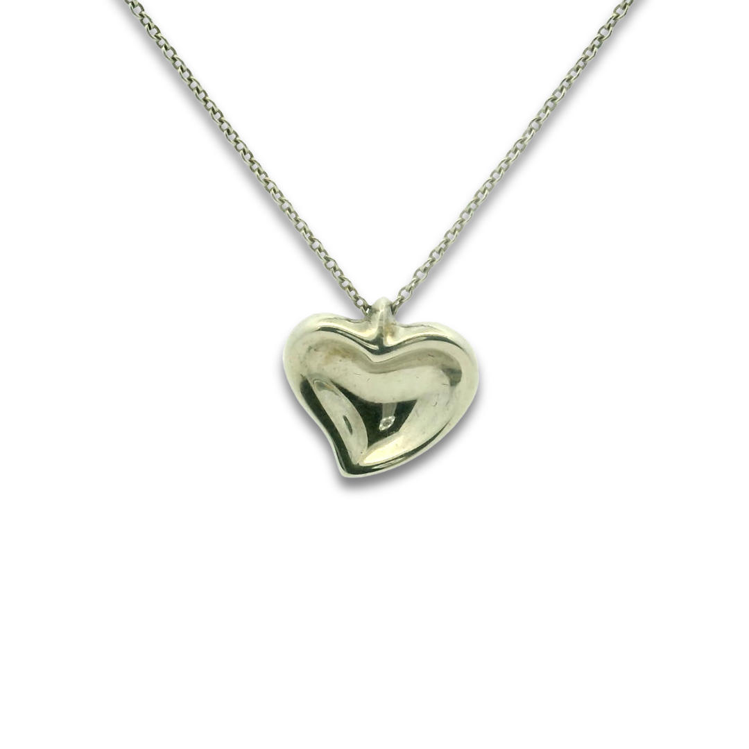 Tiffany & Co. Full Heart Tag Pendant Necklace