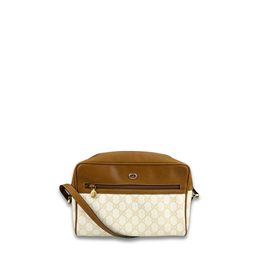 Gucci Ivory Vintage GG Supreme Crossbody