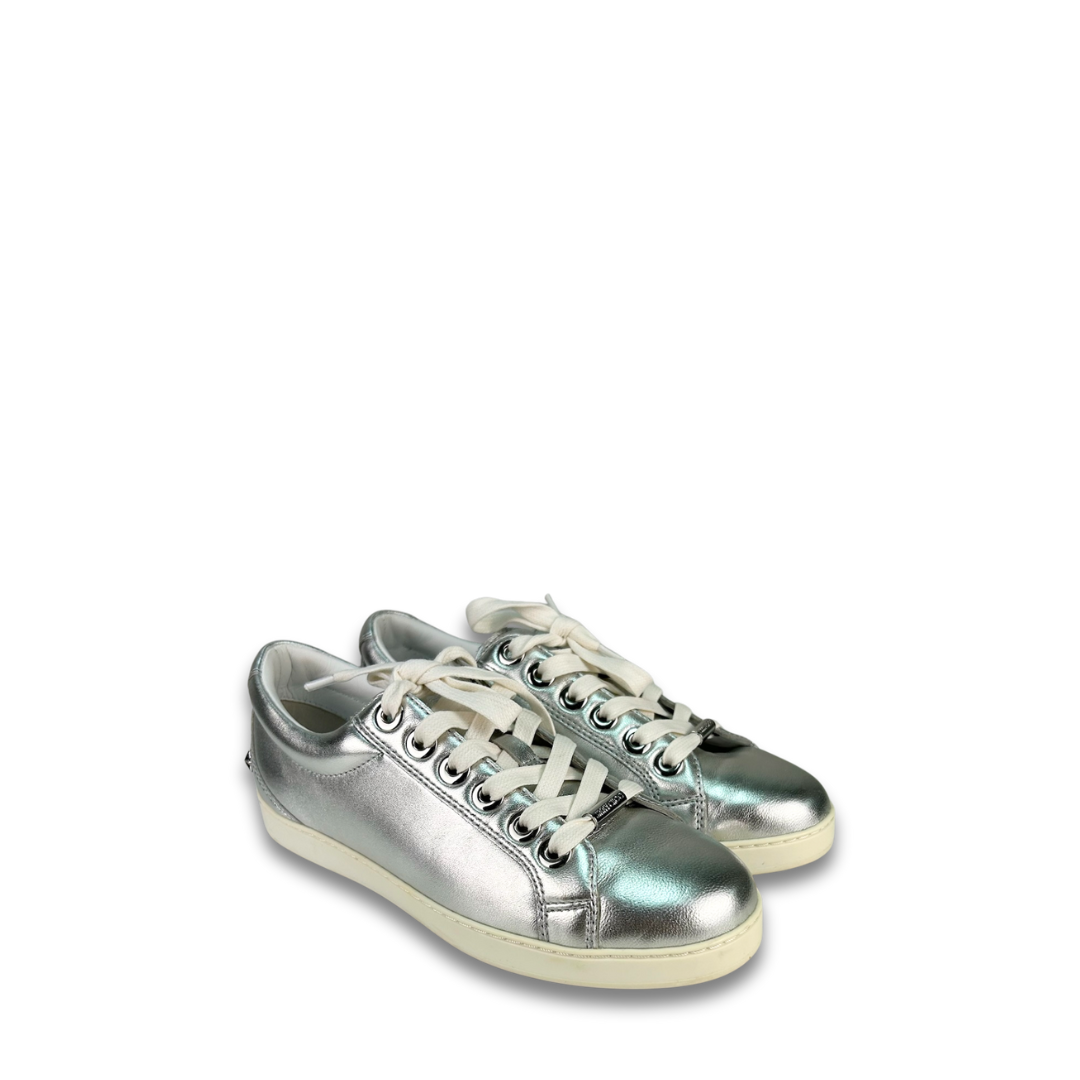 Jimmy Choo Star Silver Low Top Sneakers - Size 36