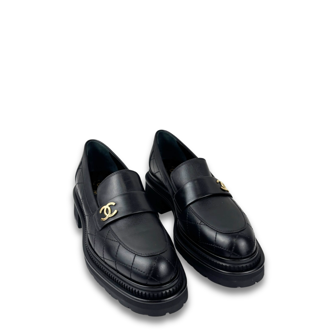 Chanel Chunky Quilted Loafers - Size 40