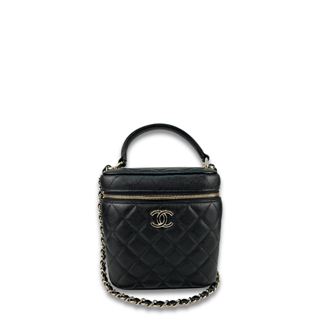 Chanel Caviar Top Handle Vanity Bag