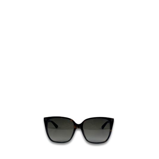 Gucci Oversized Tortoiseshell Gradient Sunglasses