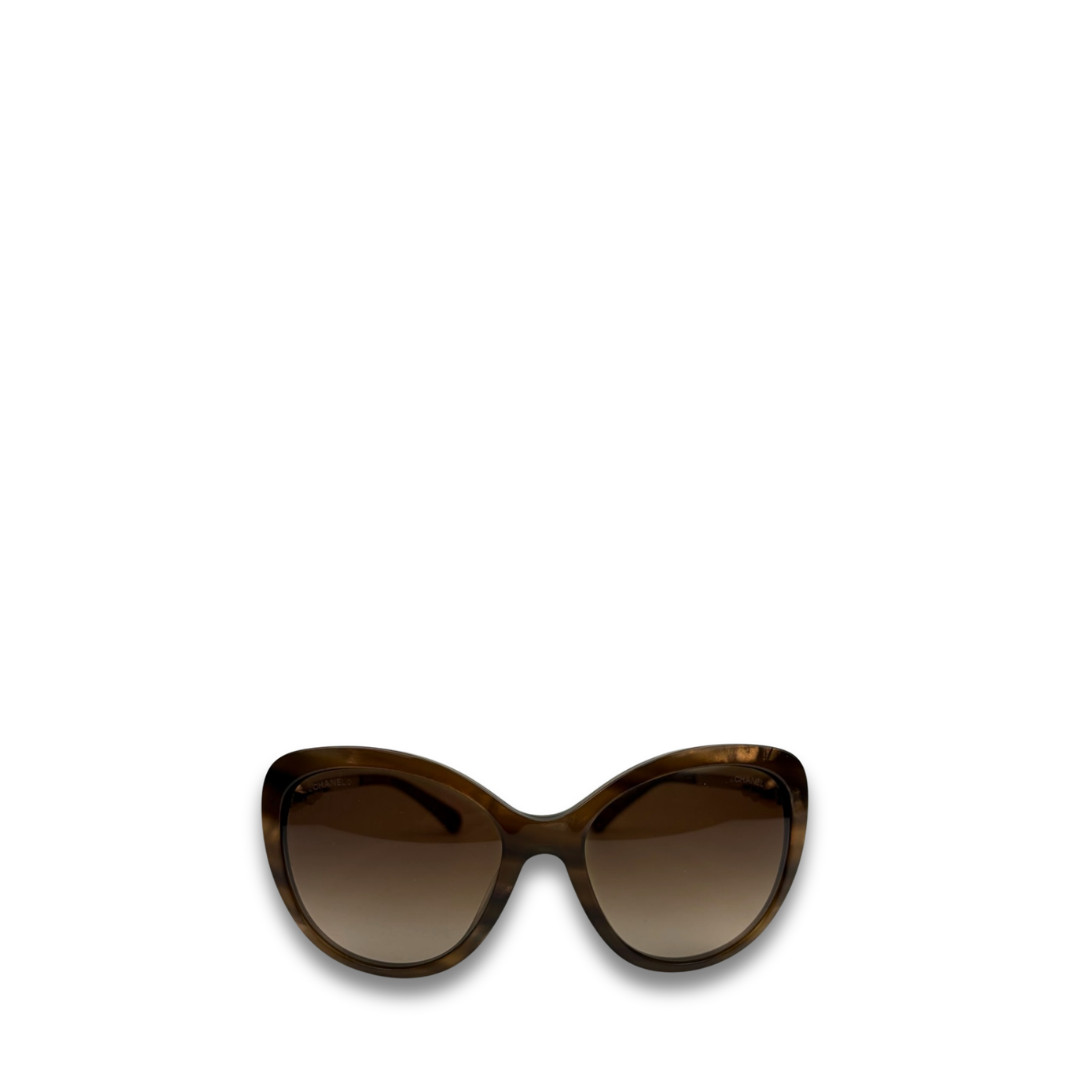 Chanel Tortoiseshell Pearl Sunglasses