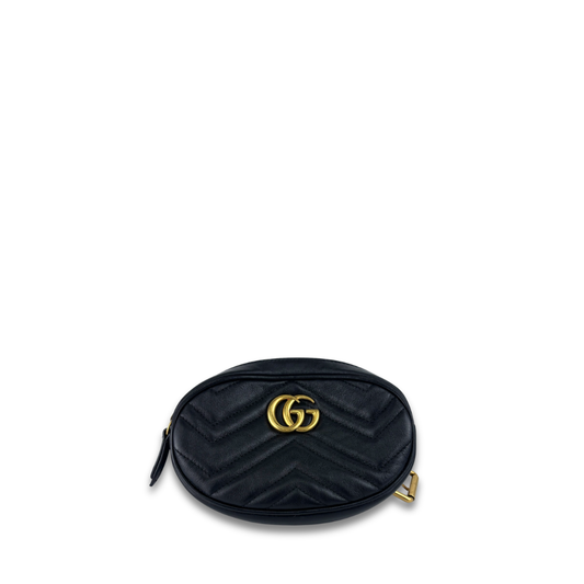 Gucci Black Marmont Belt Bag - Size 75