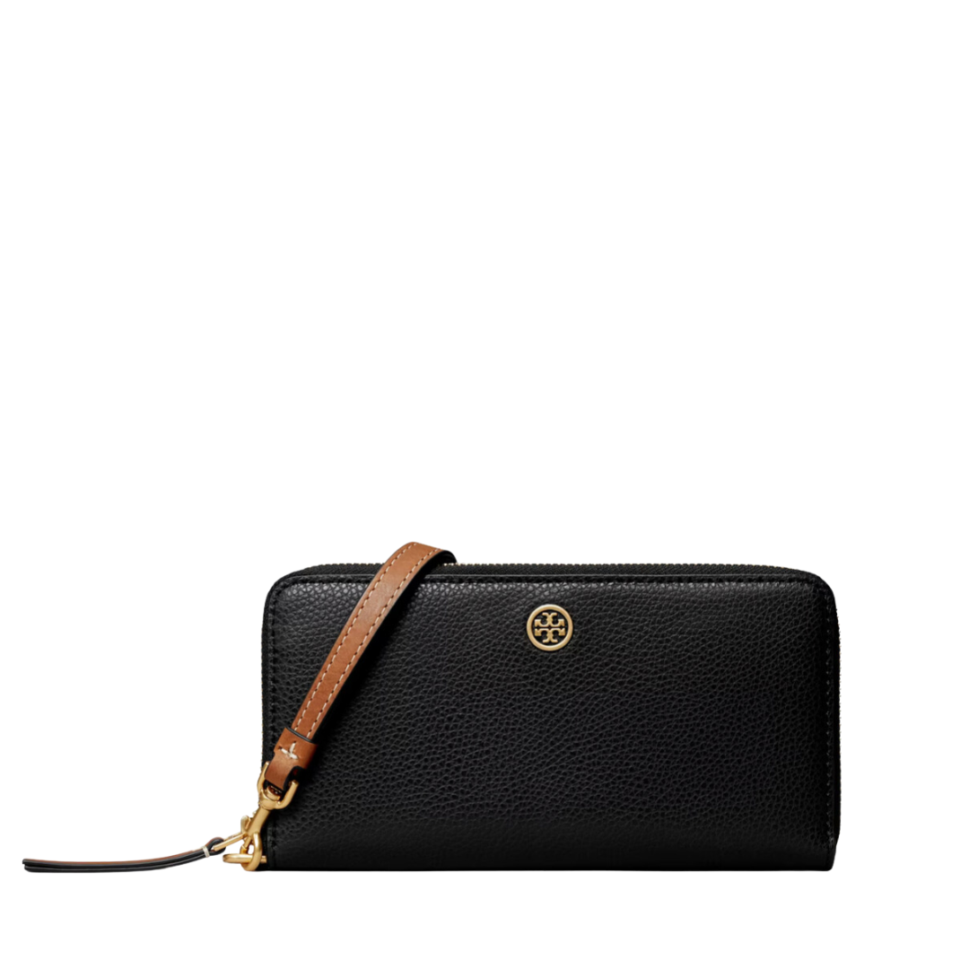 Tory Burch Robinson Pebbled Continental Wallet | Lola Saratoga
