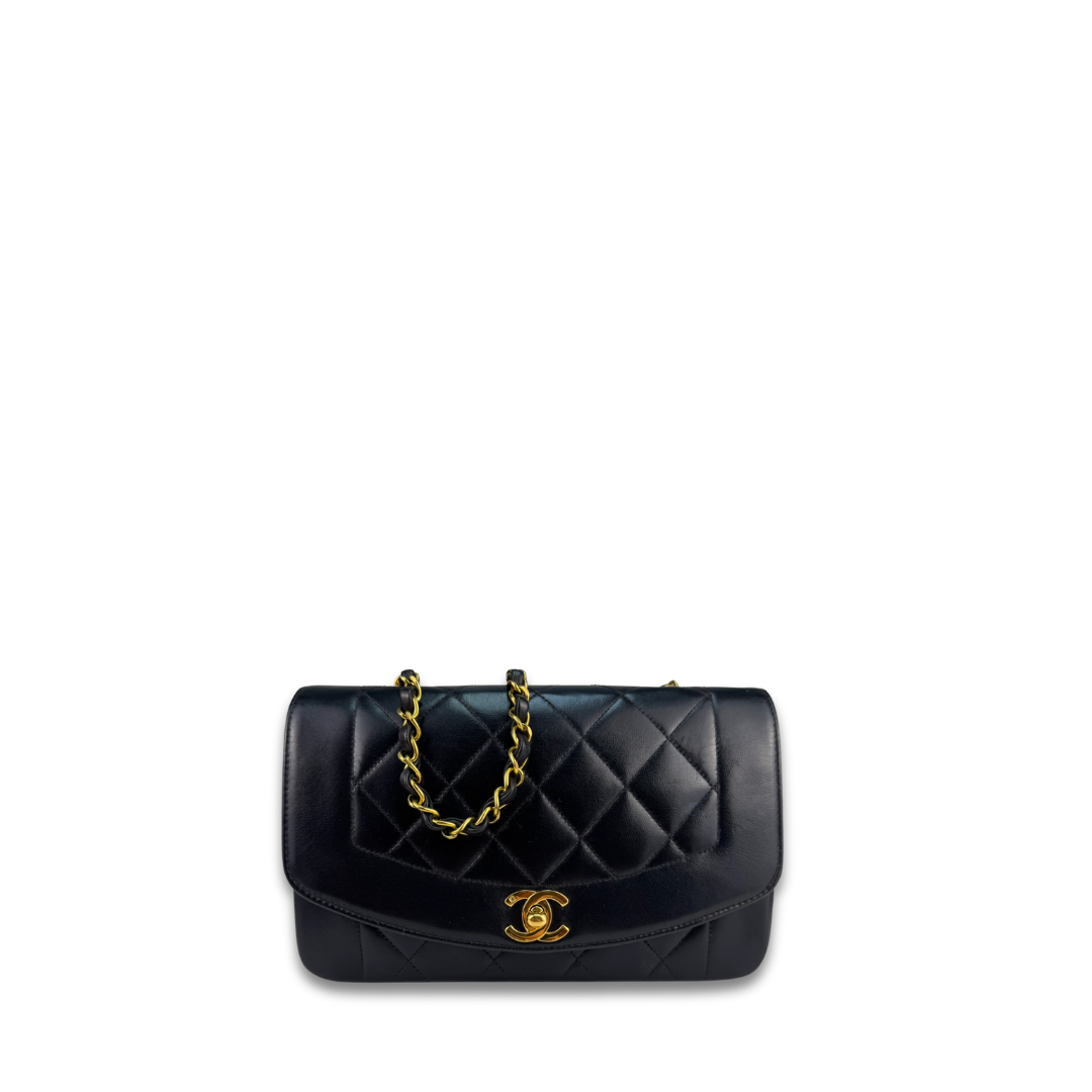 Chanel Lambskin Small Diana Single Flap