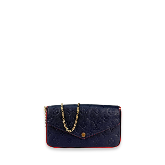 Louis Vuitton Navy Blue Empreinte Pochette Felicie