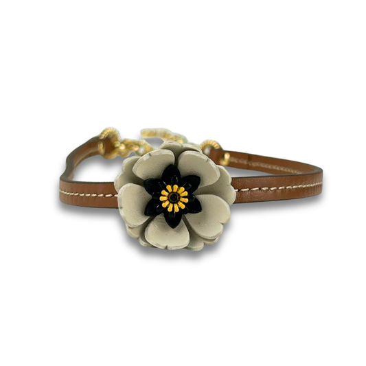 Miu Miu Flower Leather Choker