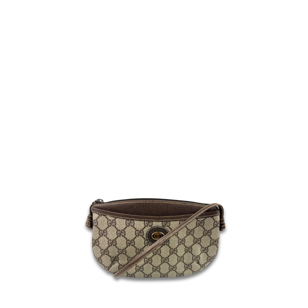 Gucci Brown GG Flat Crossbody