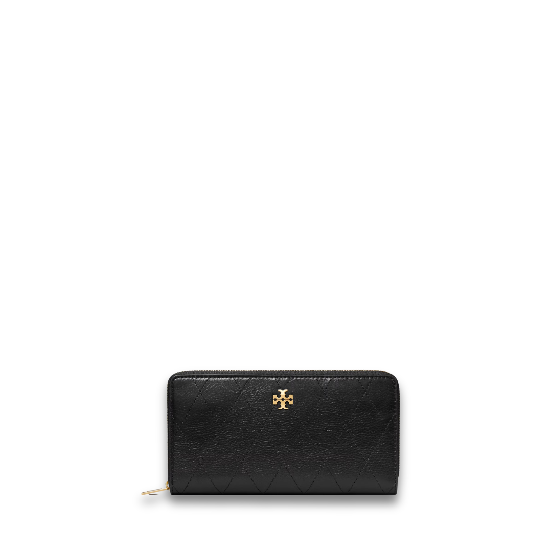 Tory Burch Charlie Quilted Zip Continental Wallet