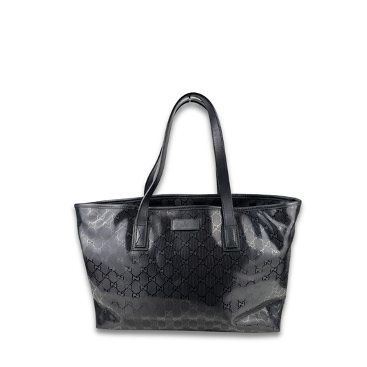 Gucci Black Imprimé Tote Bag