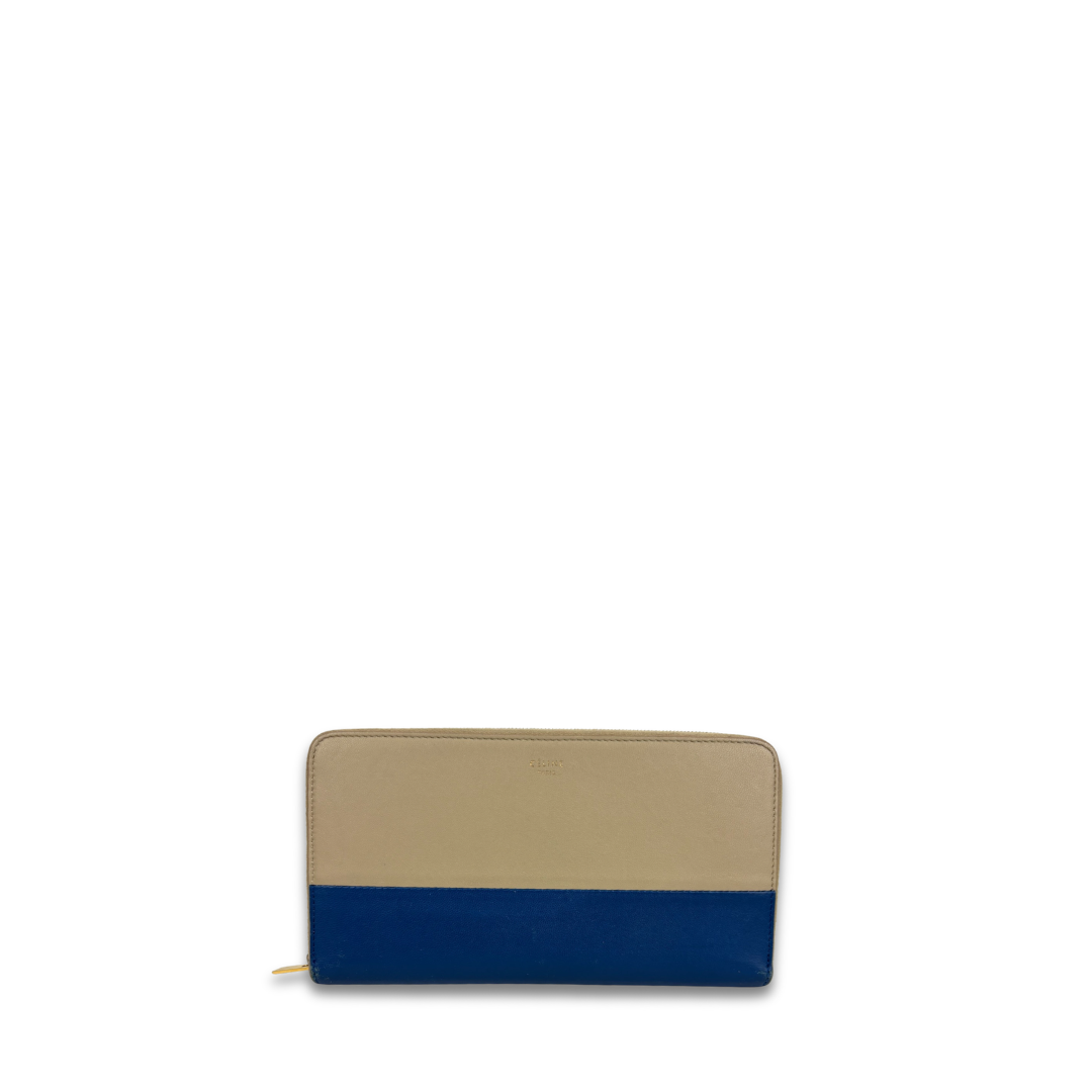 Celine Bicolor Zipper Wallet