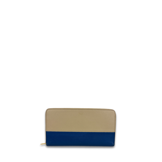 Celine Bicolor Zipper Wallet