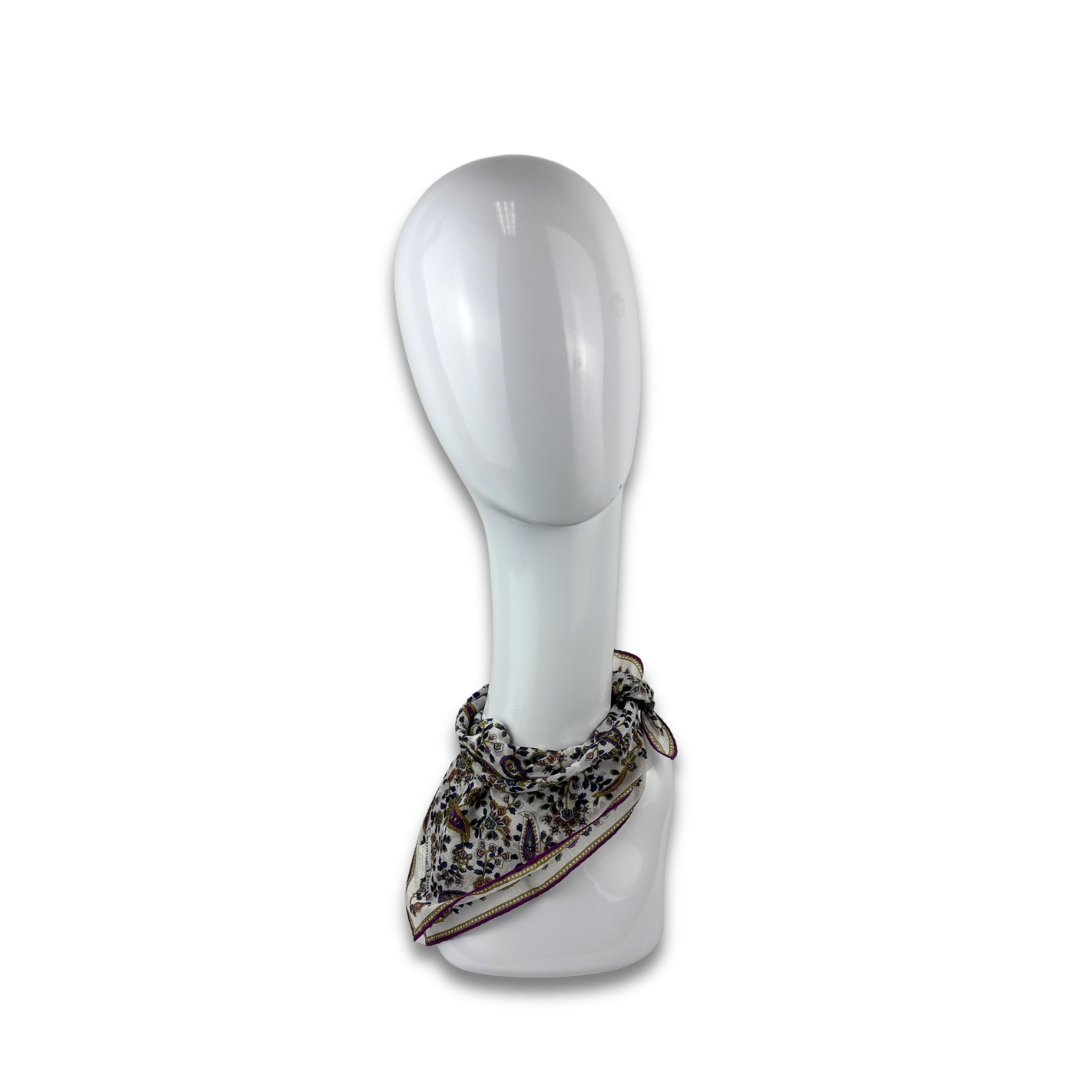 Dior Purple Paisley Handkerchief