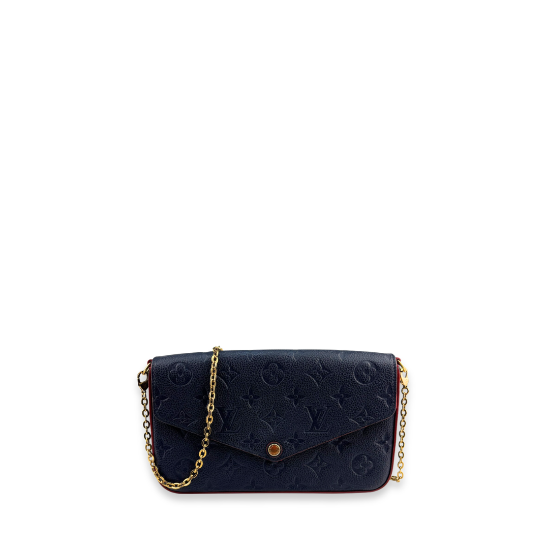 Louis Vuitton Navy Blue Empreinte Pochette Felicie