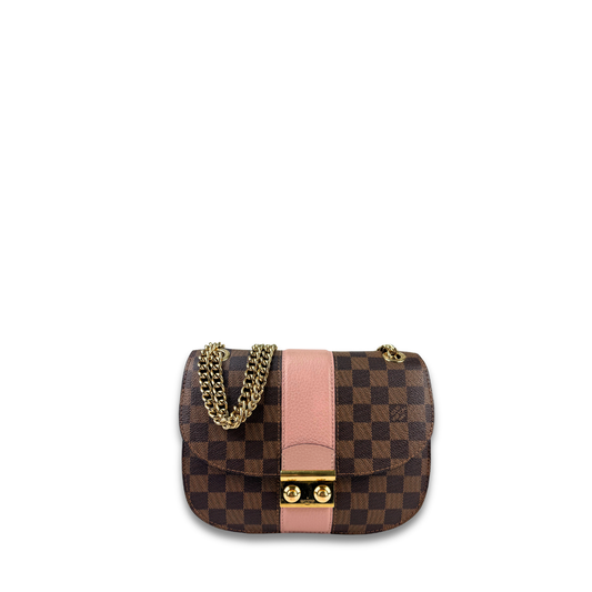 Louis Vuitton Damier Ebene Cuir Taurillon Wight Ballerine