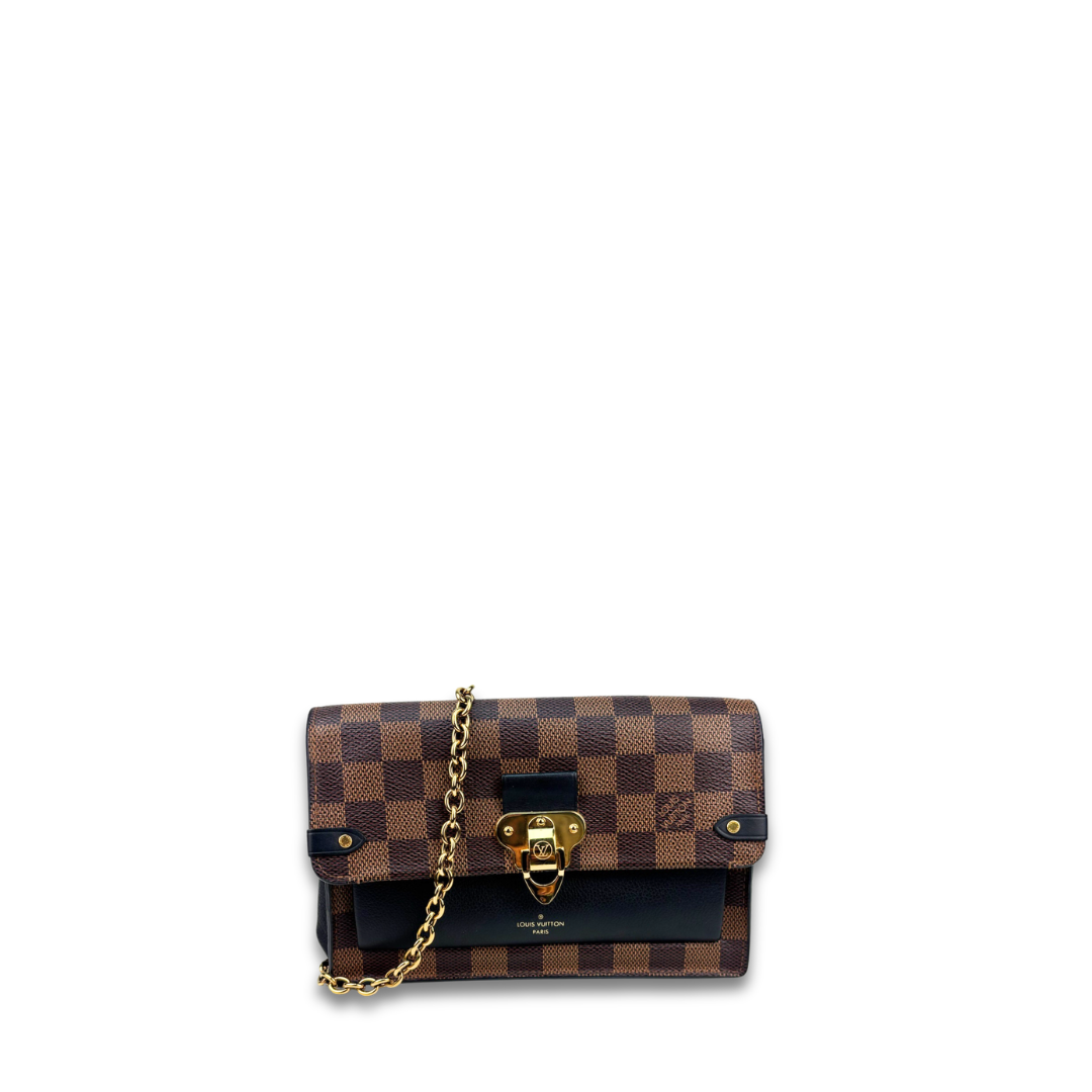 Louis Vuitton Damier Ebene Vavin Chain Wallet