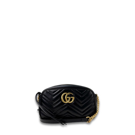 Gucci Black Marmont Small Camera Bag
