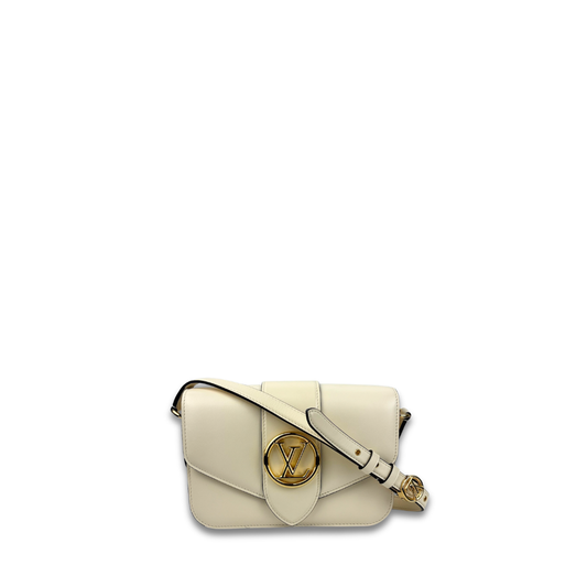 Louis Vuitton White Pont 9 Flap Bag