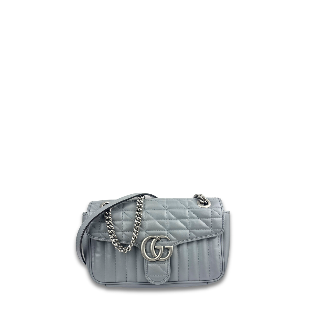 Gucci Grey GG Marmont Shoulder Bag