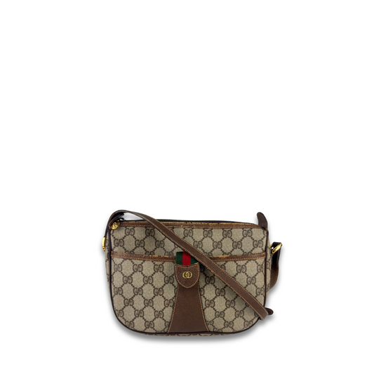 Gucci Vintage Brown Supreme Crossbody