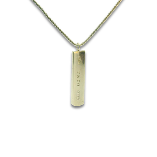 Tiffany & Co. 1837 Bar Pendant Necklace