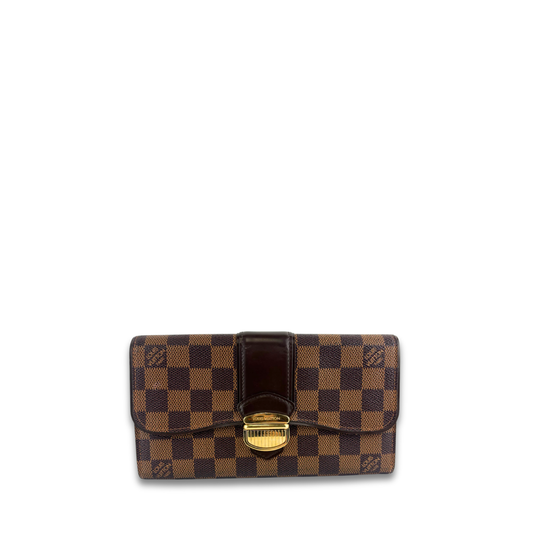 Louis Vuitton Damier Ebene Sistina Wallet