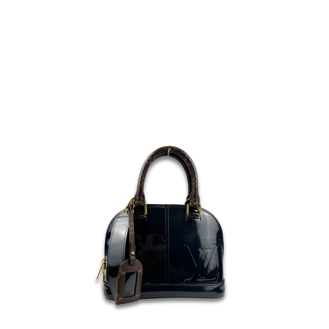 Louis Vuitton Navy Blue Patent Alma BB