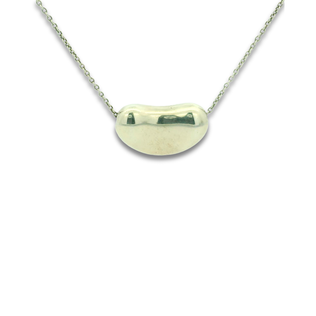 Tiffany & Co Elsa Peretti Large Bean Design Pendant Necklace