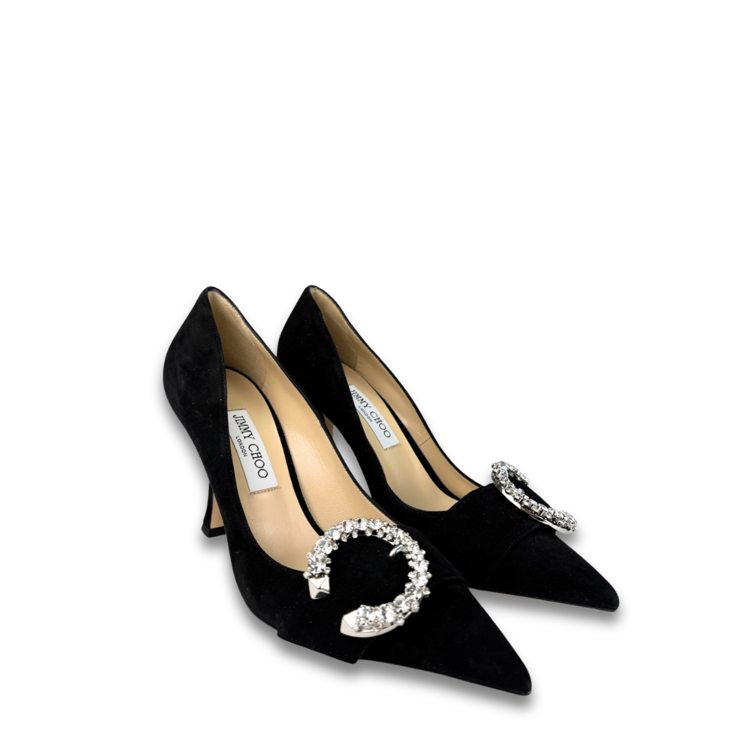 Jimmy Choo Suede Melva 90 Pumps - Size 40