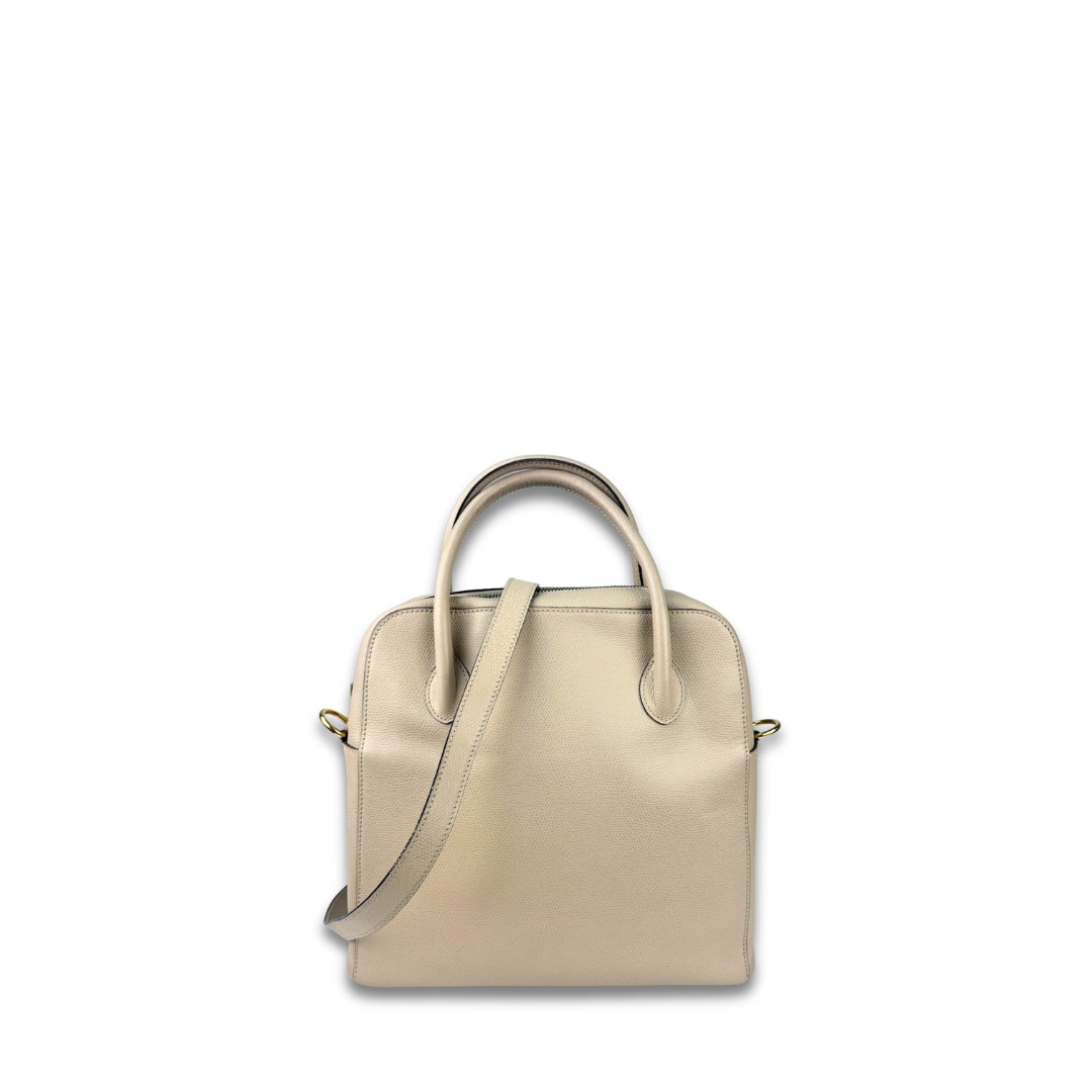 Celine Beige Leather Top Handle