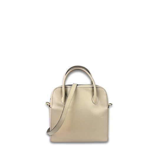 Celine Beige Leather Top Handle