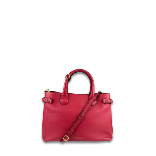 Burberry Red House Check Medium Banner Tote