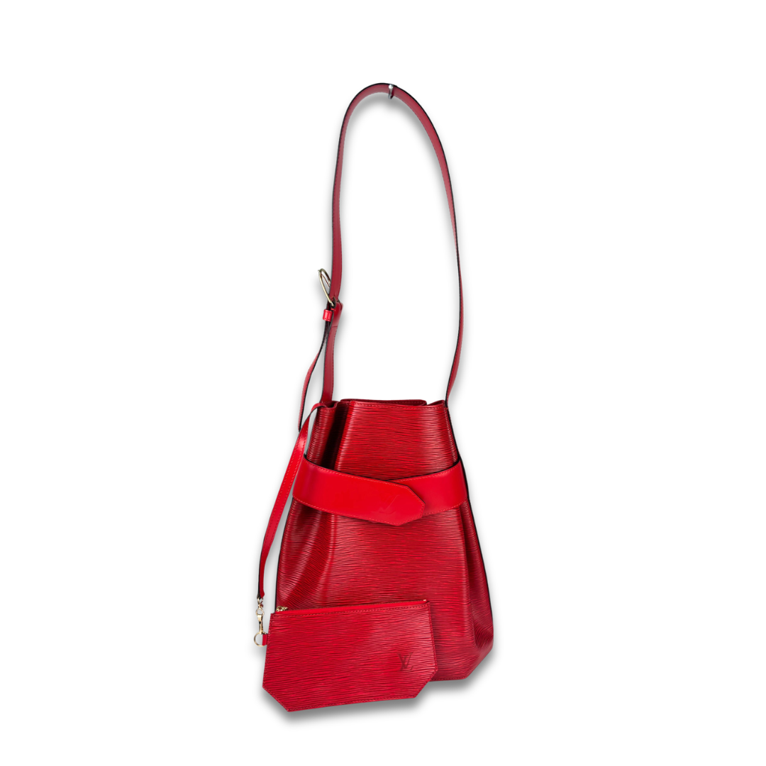 Louis Vuitton Red Epi Leather Sac D'Epaule