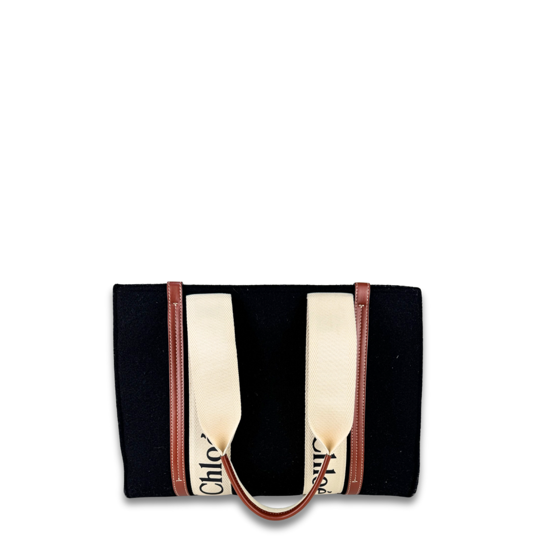Chloe Medium Felt Woody Tote