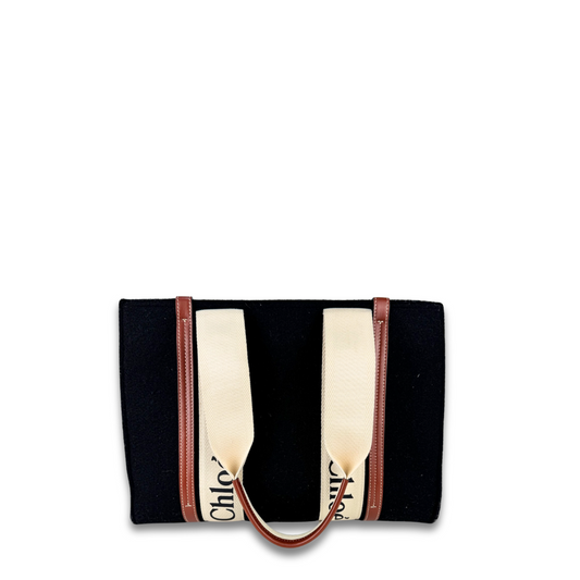 Chloe Medium Felt Woody Tote