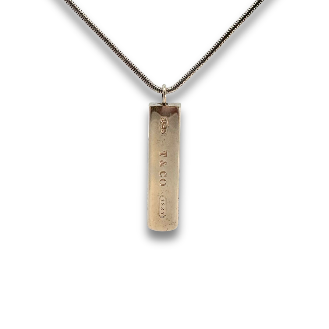 Tiffany & Co. 1837 Bar Pendant Necklace