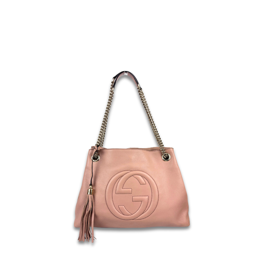 Gucci Pink Soho Chain Tote