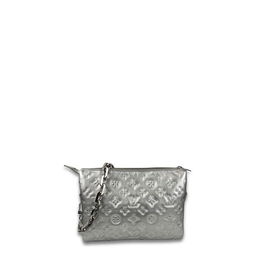 Louis Vuitton Metallic Silver Coussin PM