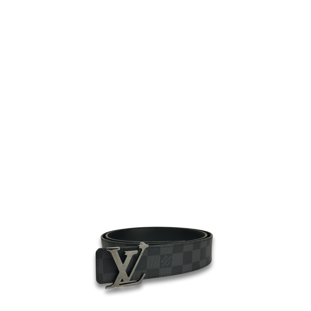 Louis Vuitton Damier Graphite LV Initiales 40mm Reversible Belt - Size 100