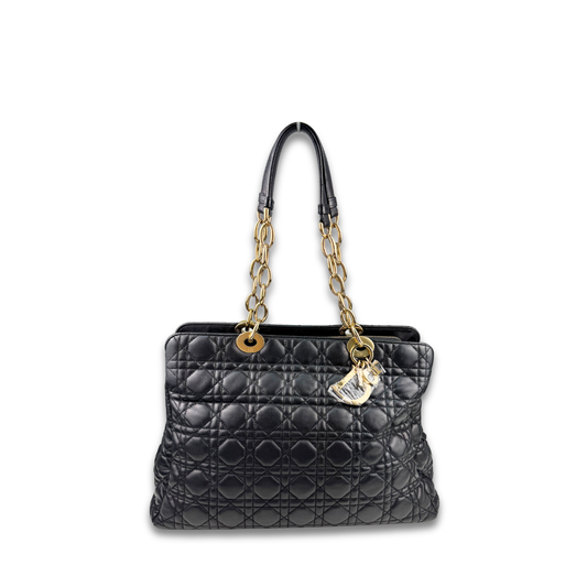 Dior Large Cannage Lady Dior Soft Shopping Tote