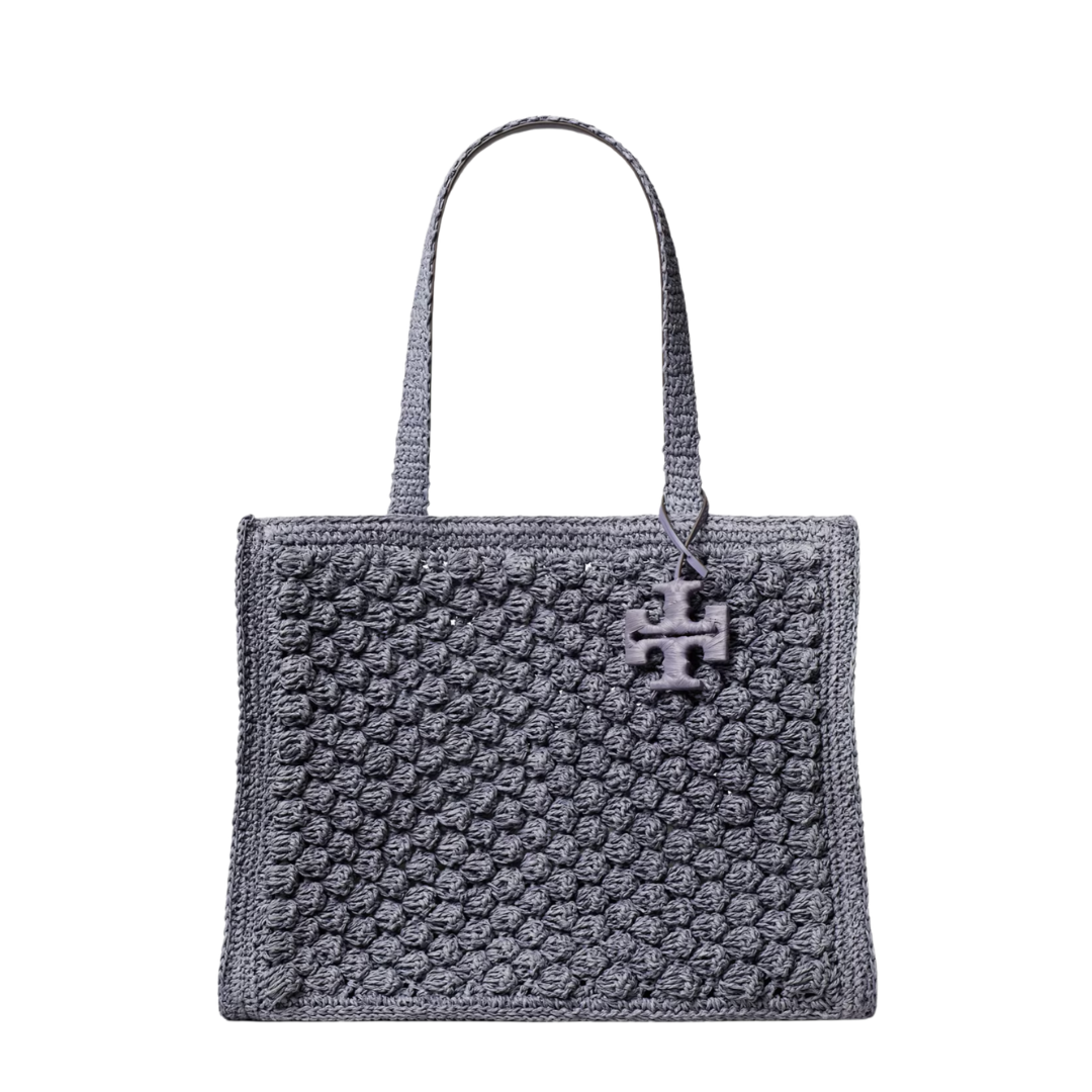 Tory Burch Ella Hand-Crocheted Popcorn Stitch Small Tote
