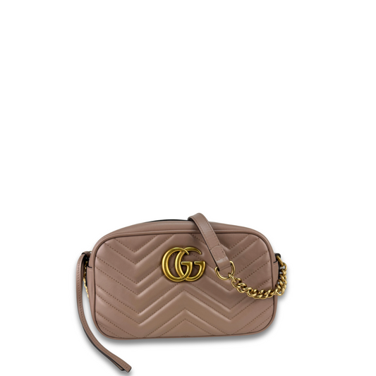 Gucci Dusty Rose Marmont Small Camera Bag