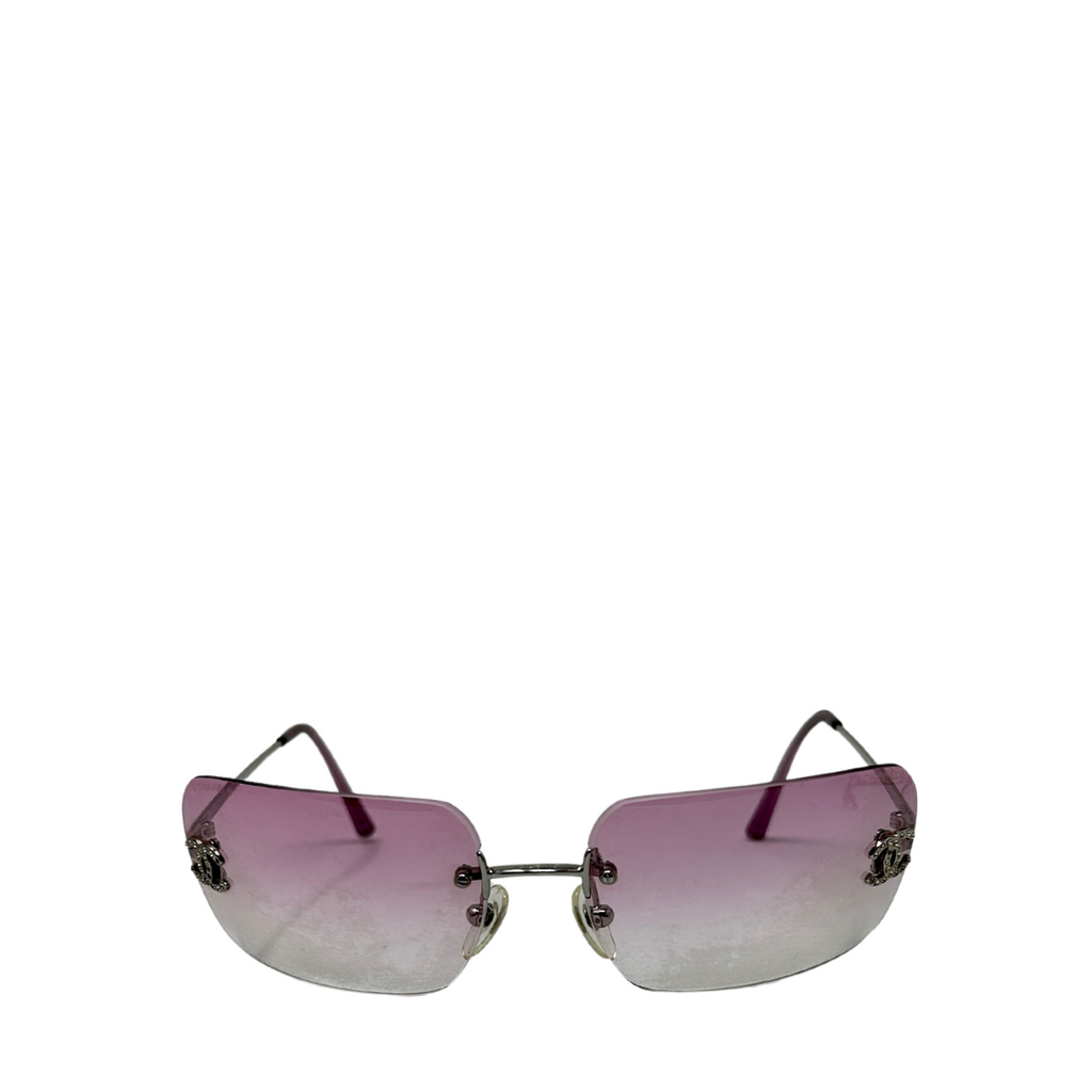 Chanel Interlocking CC Logo Shield Sunglasses